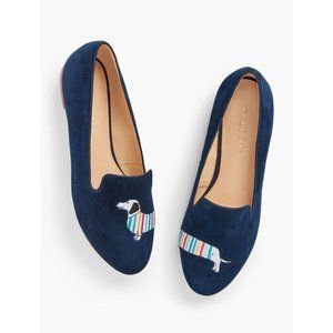 talbots ryan embroidered loafers size 8M